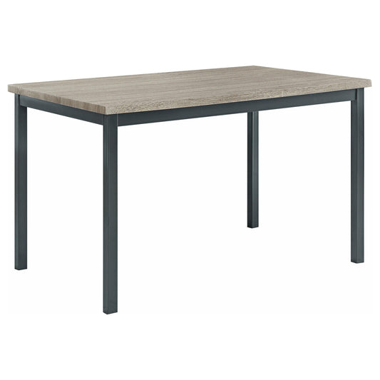 Table à manger rectangulaire Garza, noire