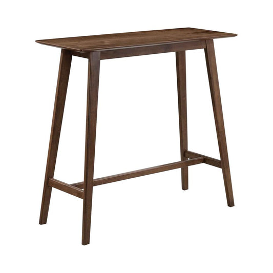 Table de bar rectangulaire Finnick en noyer