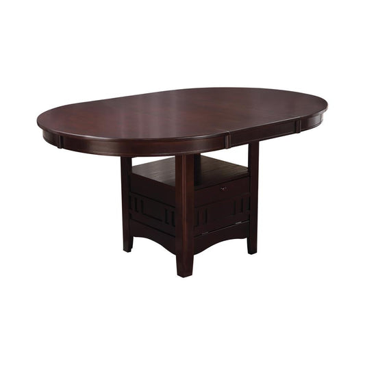 Table à manger Lavon avec rangement, couleur espresso