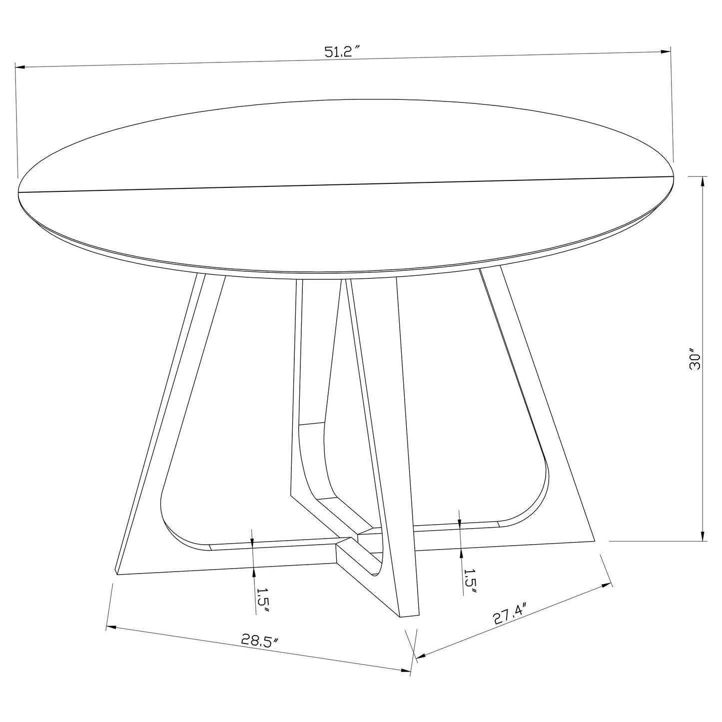 Table à manger Gwynn