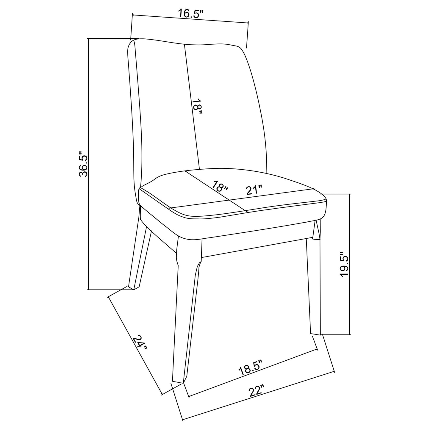 Chaise d'appoint Carissa