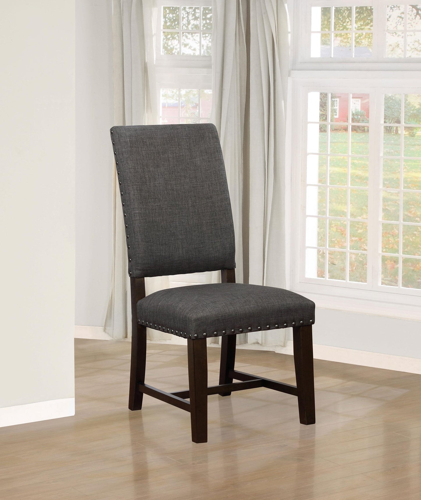 Fauteuils d'appoint rembourrés Twain, gris chaud (lot de 2)