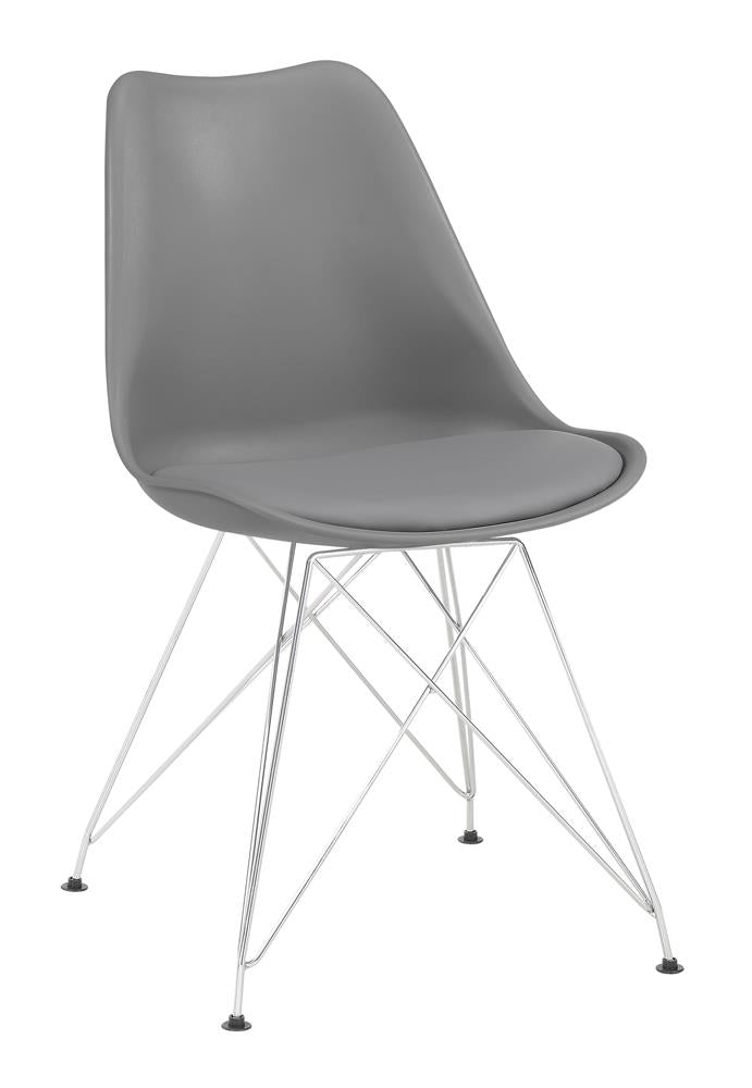 Chaises de salle à manger rembourrées Juniper, gris (lot de 2)