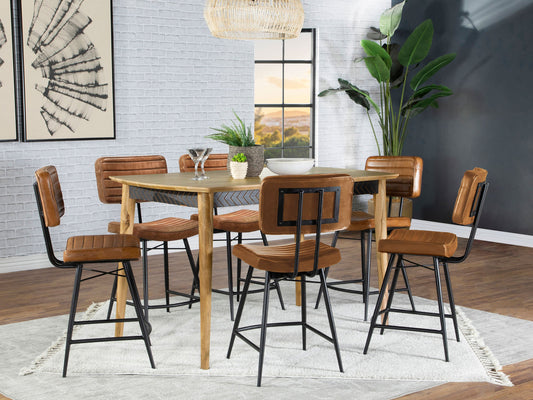 Ensemble de salle à manger 7 pièces de style comptoir Partridge