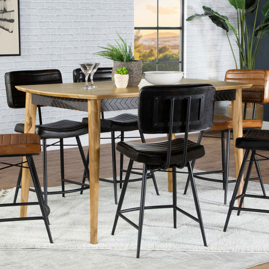 Table rectangulaire de hauteur bar Partridge en Sheesham naturel