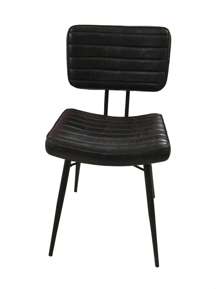 Fauteuils d'appoint rembourrés Partridge, couleur espresso et noir (lot de 2)