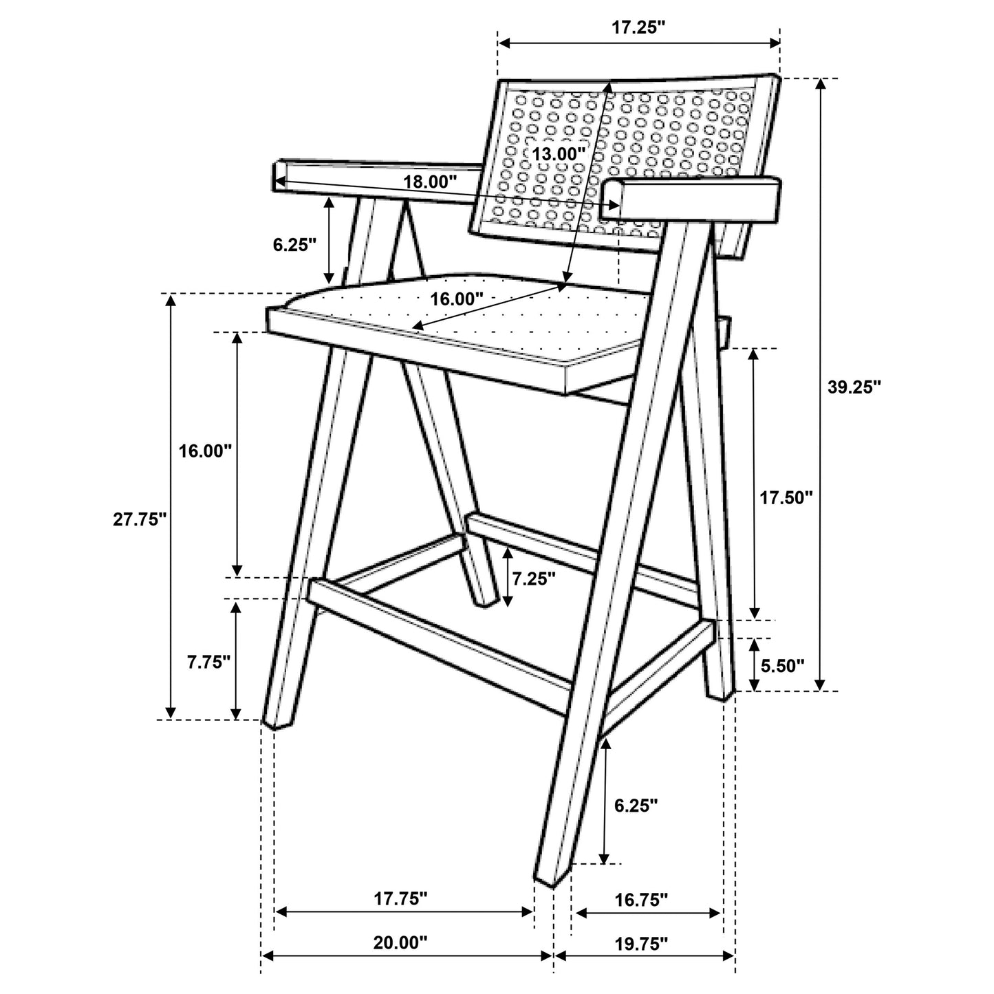 Tabouret de bar Kane