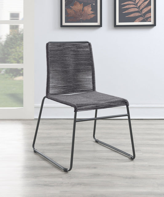 Chaises de bar empilables et rembourrées Jerome (lot de 2)