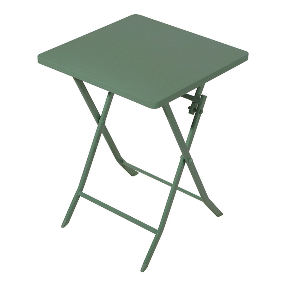 Ensemble de bistro minimaliste pour terrasse, 3 pièces, table carrée et chaises pliantes - 3 pièces