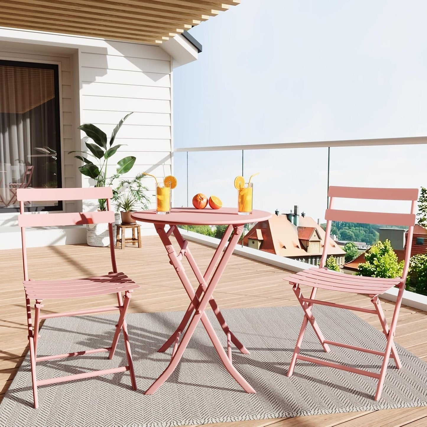 Ensembles de bistro de terrasse 3 pièces