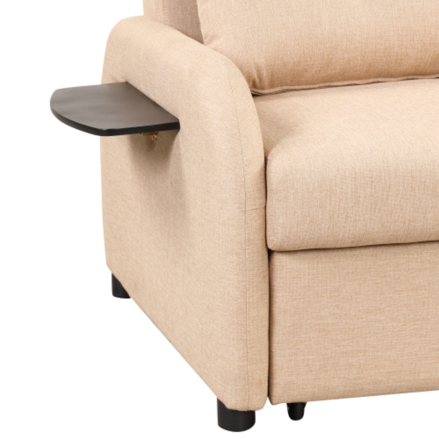 Canapé-lit 3-en-1 avec table d'appoint rabattable et ports USB de Harper&Bright Designs