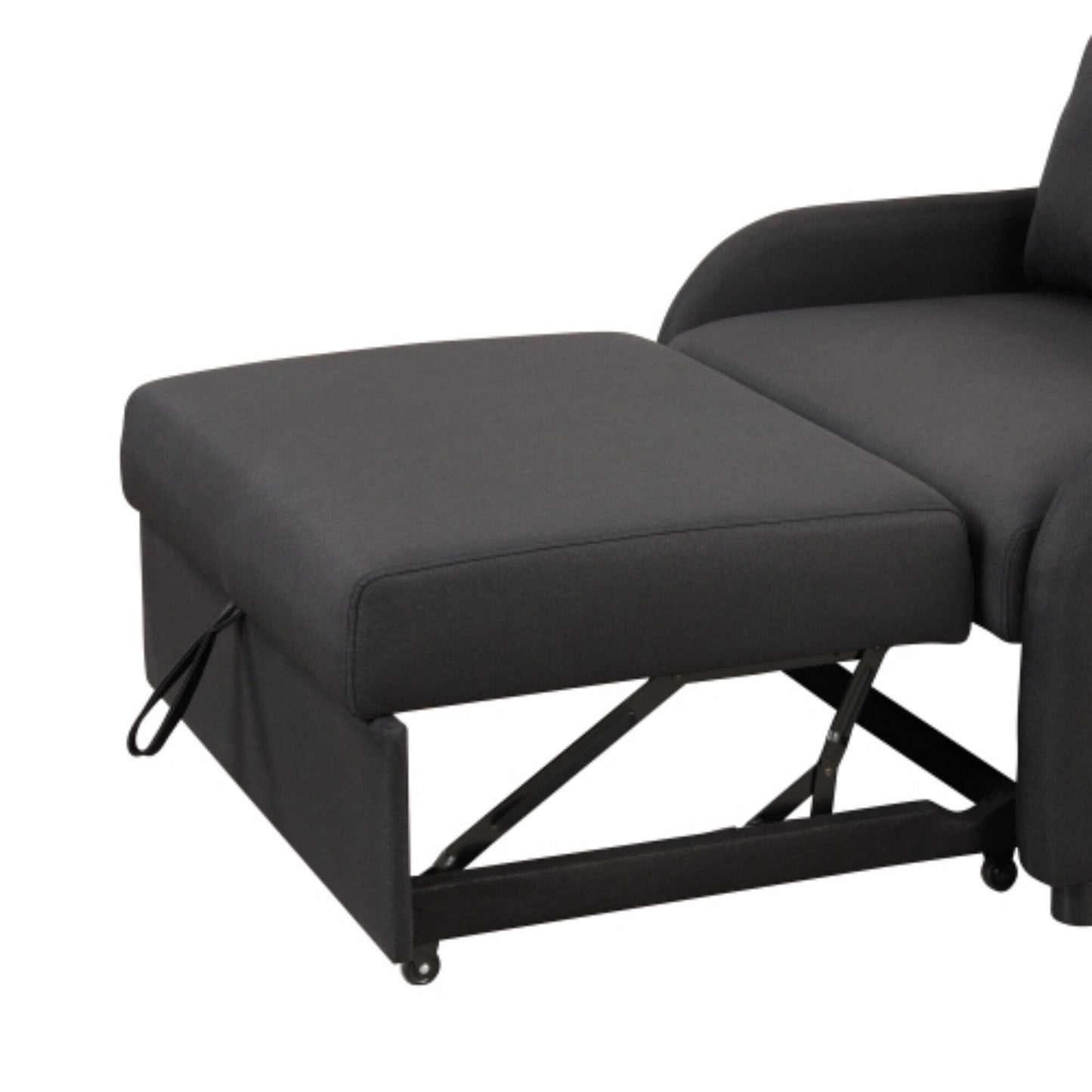 Canapé-lit 3-en-1 avec table d'appoint rabattable et ports USB de Harper&Bright Designs