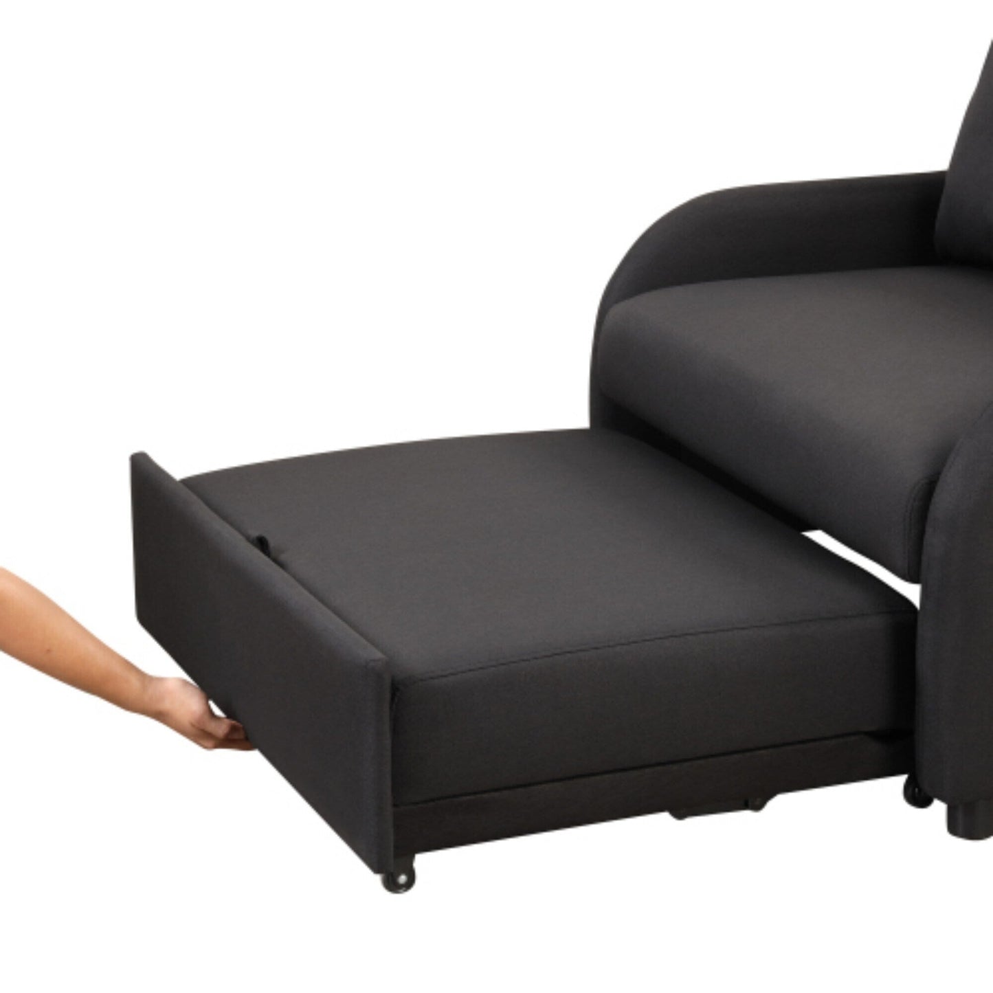 Canapé-lit 3-en-1 avec table d'appoint rabattable et ports USB de Harper&Bright Designs