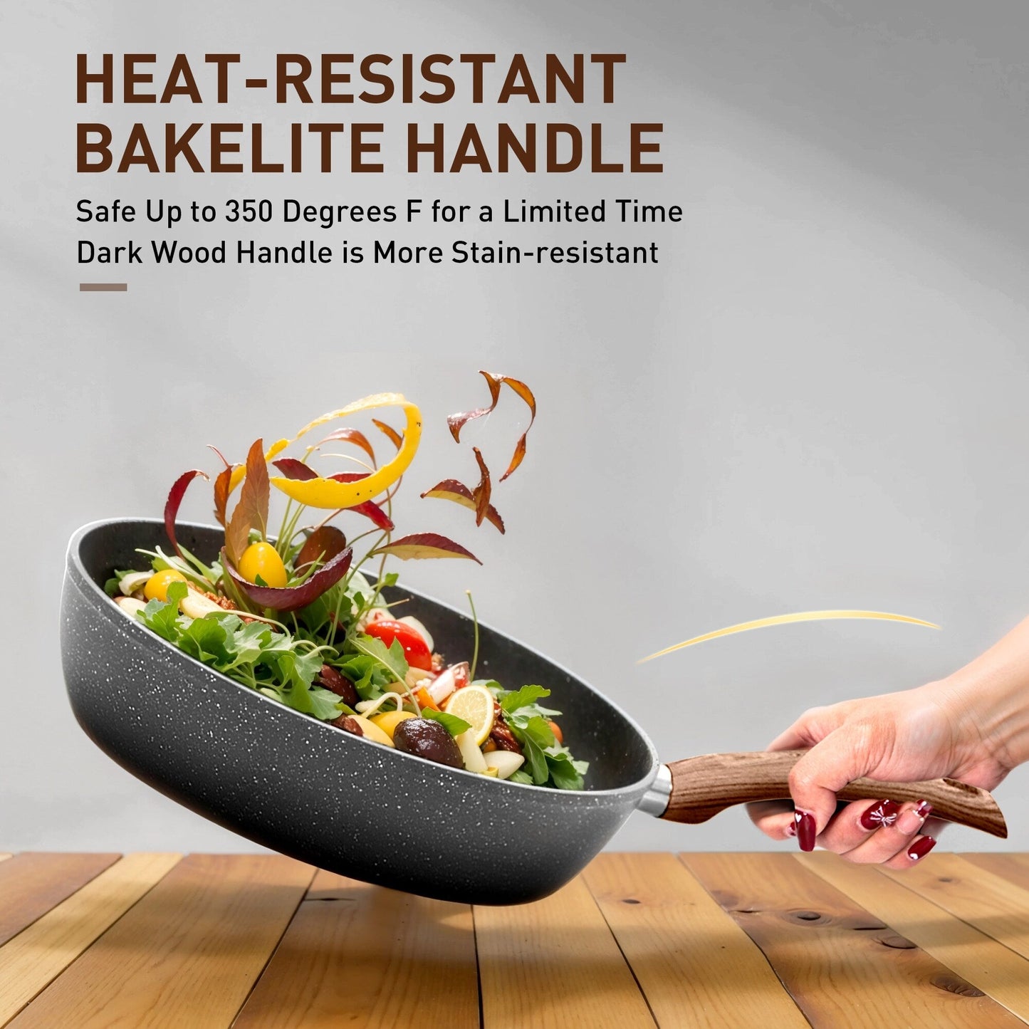 Ensemble de 30 pièces pour cuisine, ustensiles de cuisine et de pâtisserie en granit, ensemble de casseroles et poêles antiadhésives.