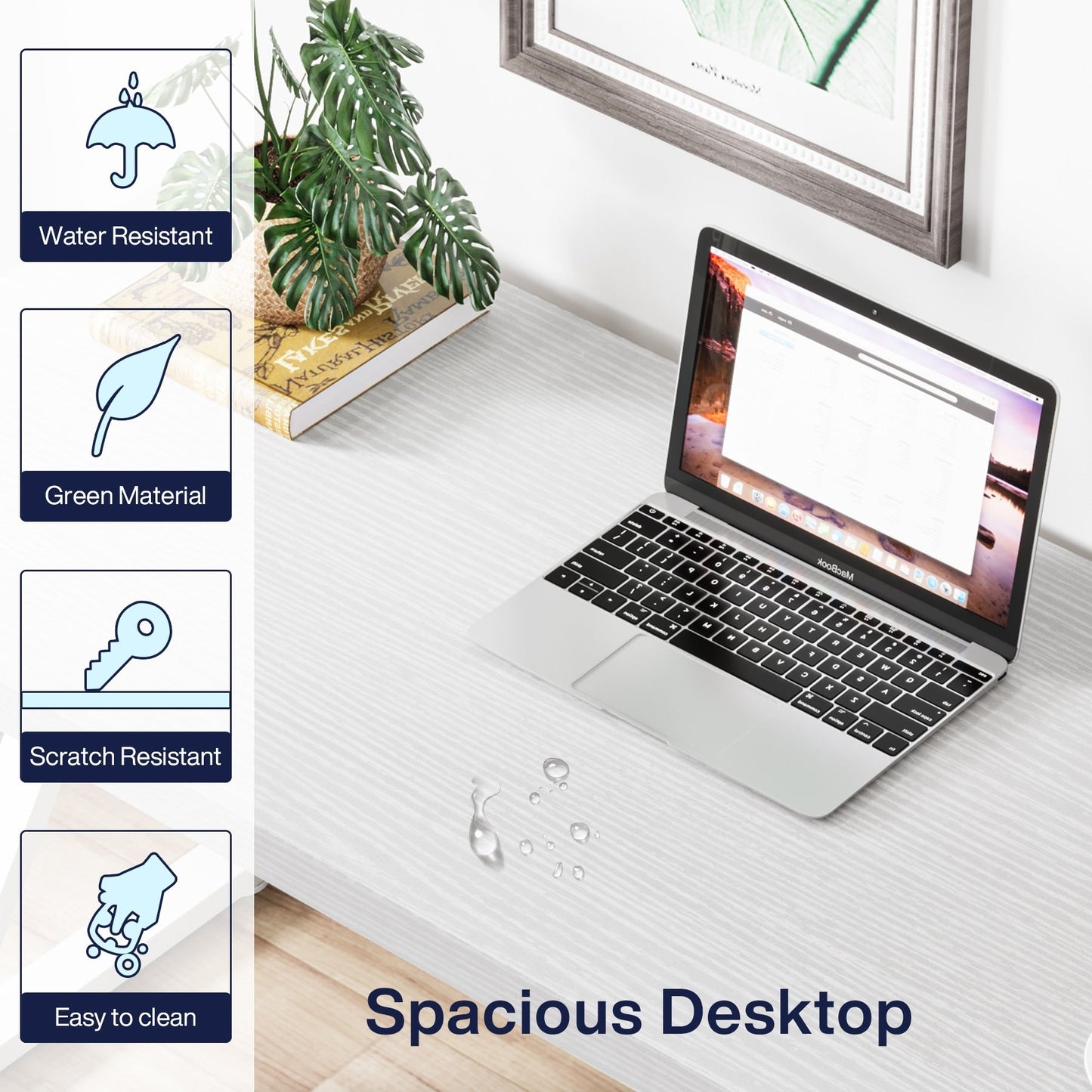 Bureau d'ordinateur robuste 55, bureau de bureau