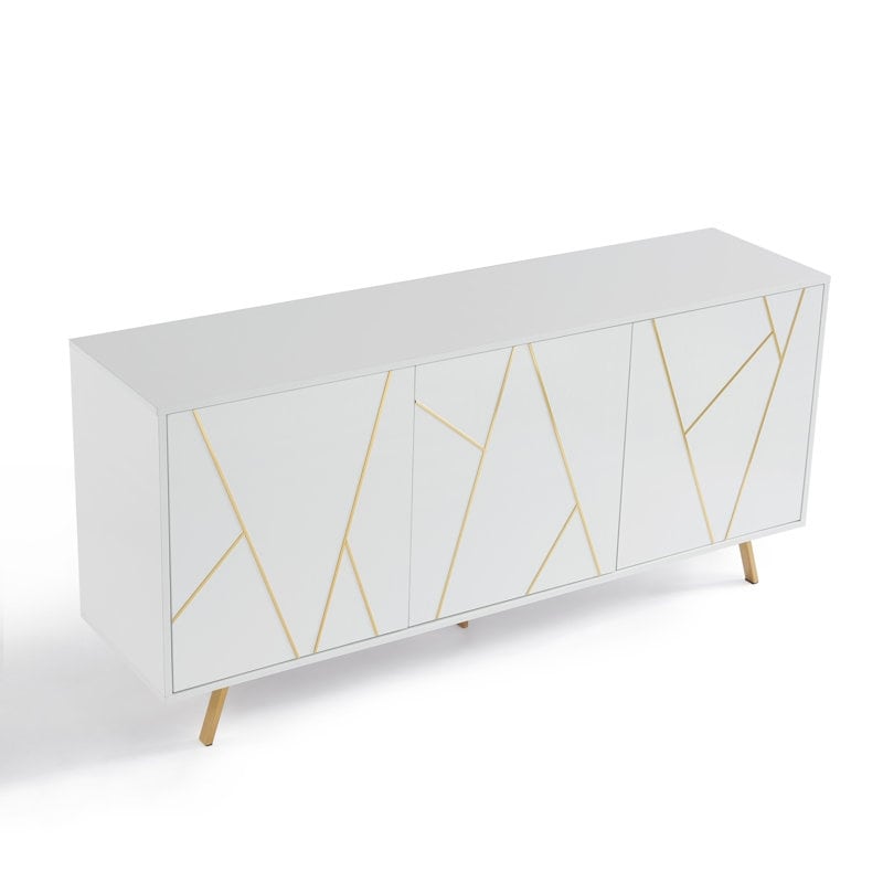 Buffet et meuble de rangement en bois de 160 cm de large