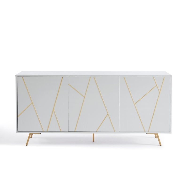 Buffet et meuble de rangement en bois de 160 cm de large