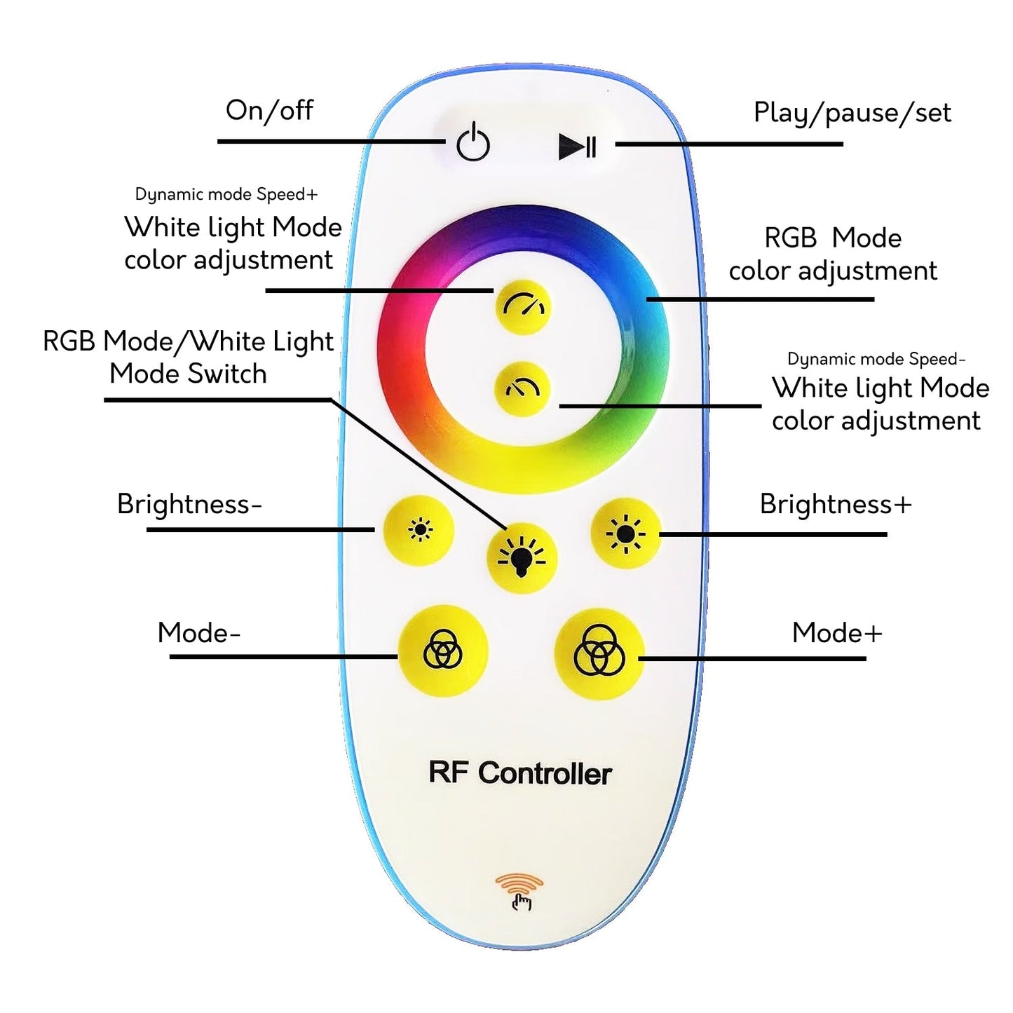 69 Lampe de sol LED à arc/courbe, à intensité variable - RGBW - N/A
