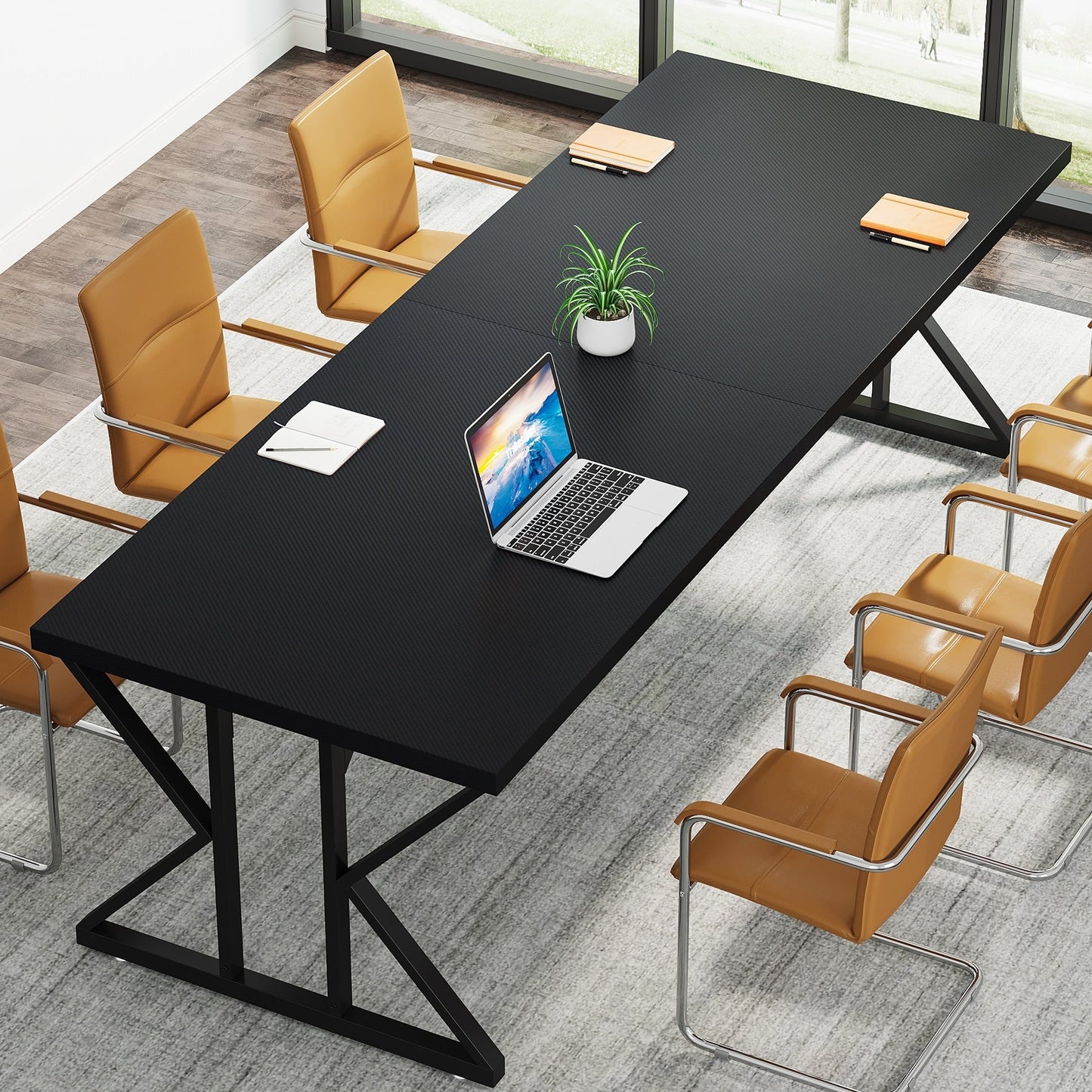 Bureau de direction de 180 cm, grand bureau d'ordinateur, poste de travail.