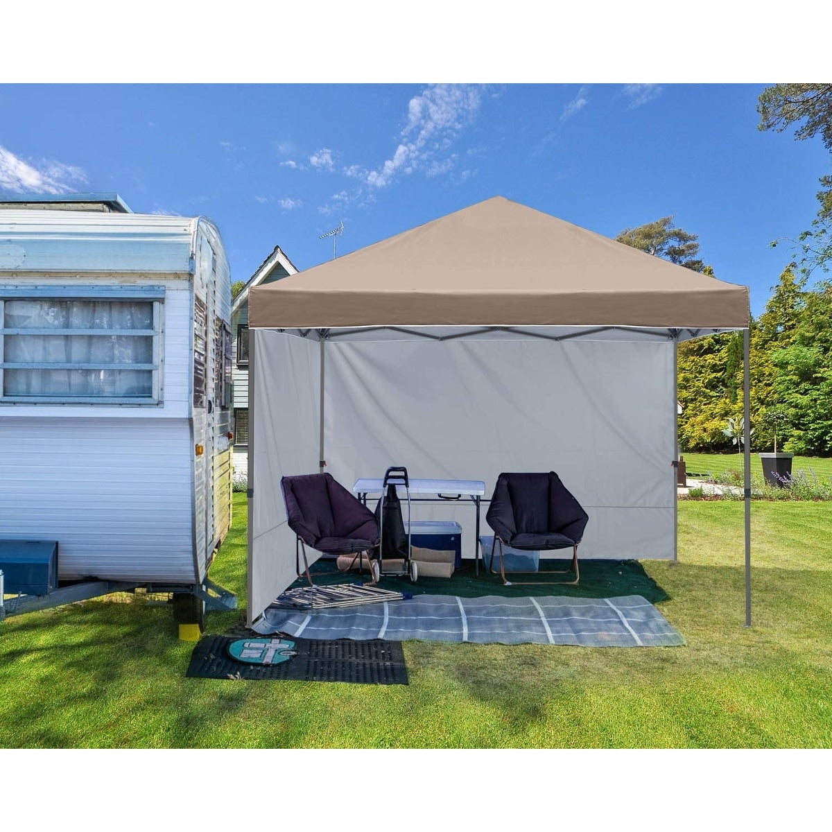 ABCCANOPY Tente de parasol pliable facile et durable pour extérieur