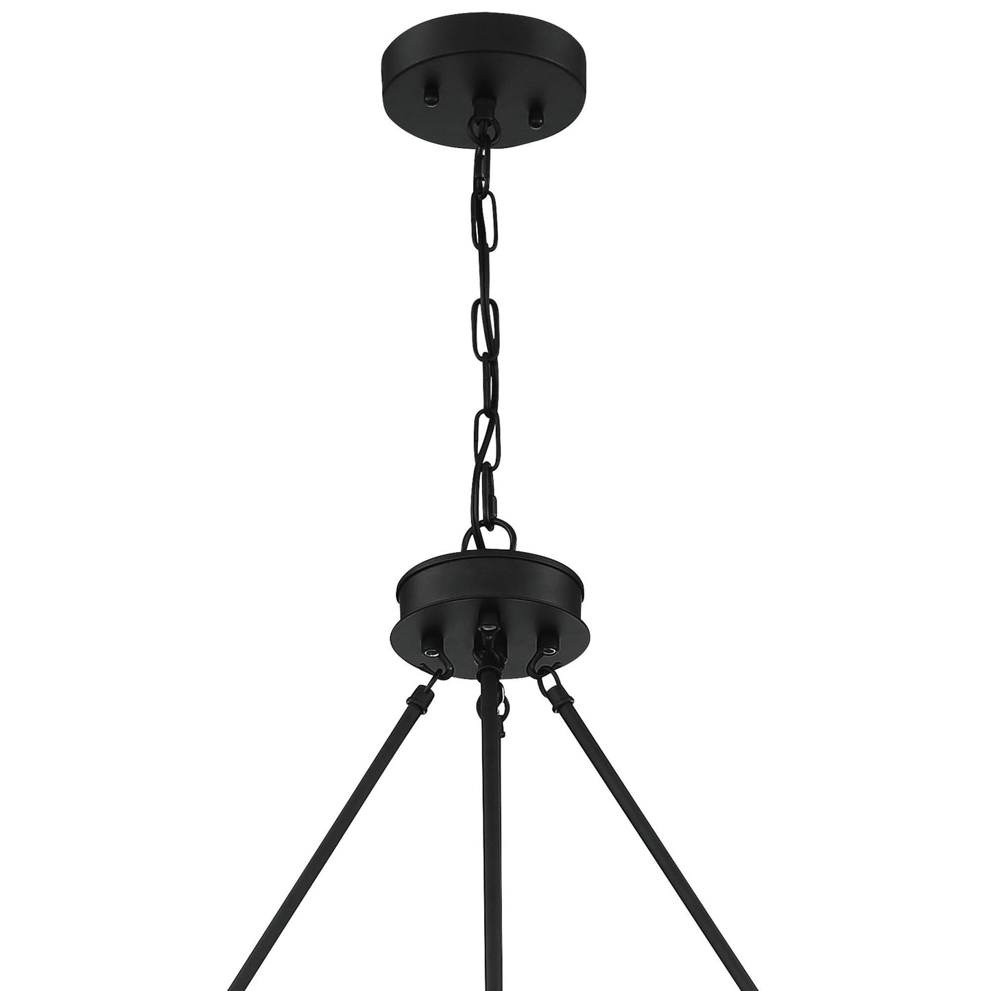 Suspension Acroma à 12 lumières, style ferme, en forme de roue de charrette de 40 pouces, avec certification UL - 40'' de diamètre x 138'' de hauteur