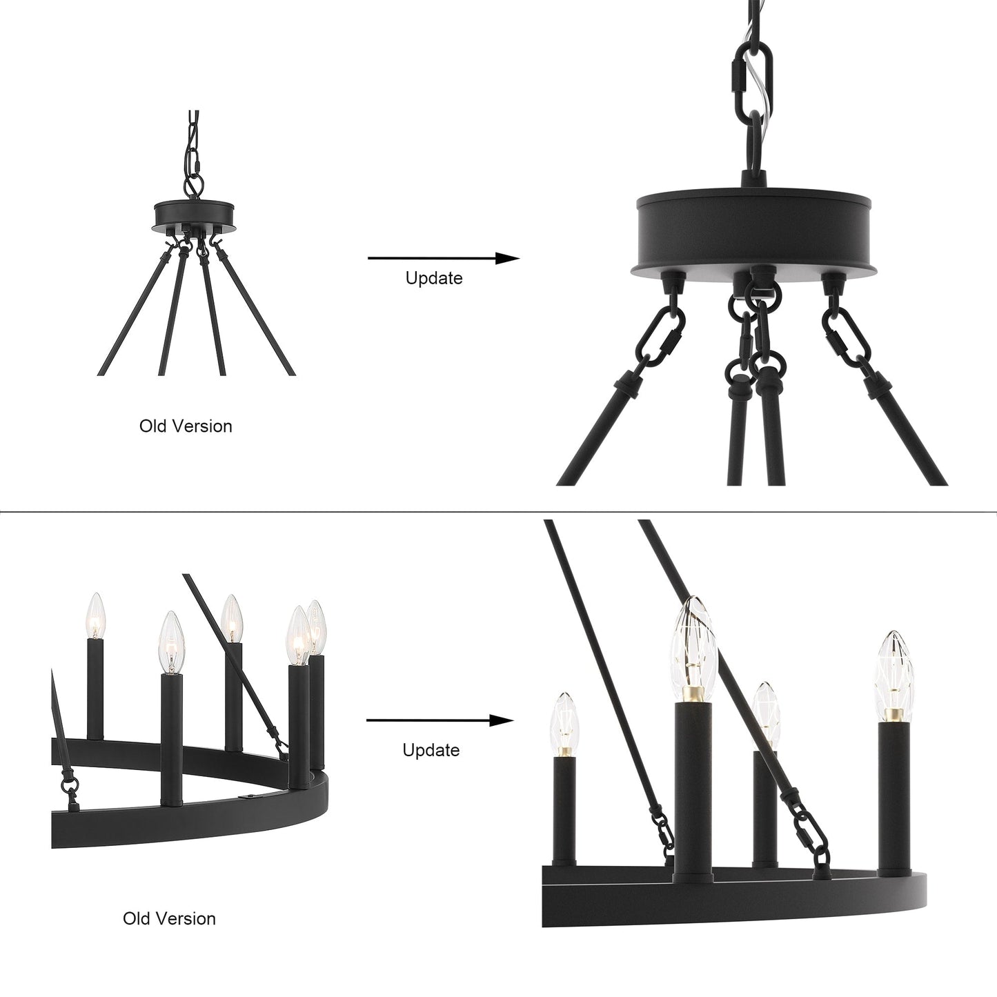 Suspension Acroma à 12 lumières, style ferme, en forme de roue de charrette de 40 pouces, avec certification UL - 40'' de diamètre x 138'' de hauteur