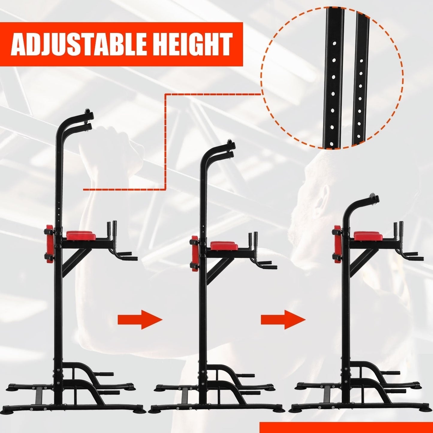 Tour de musculation multifonctionnelle Ainfox Power Tower pour entraînement à domicile