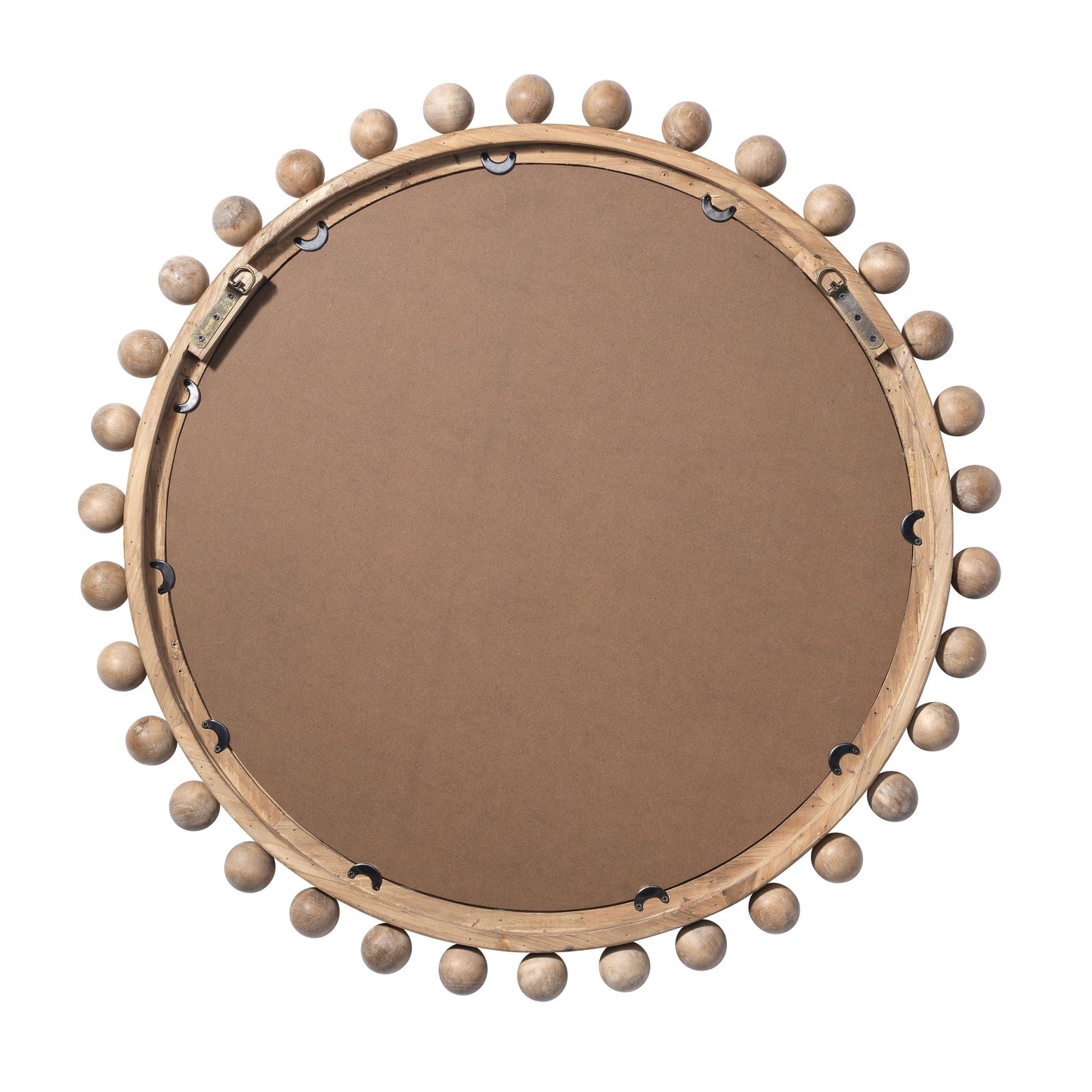 Miroir rond en bois Orion d'Alden Décor, naturel