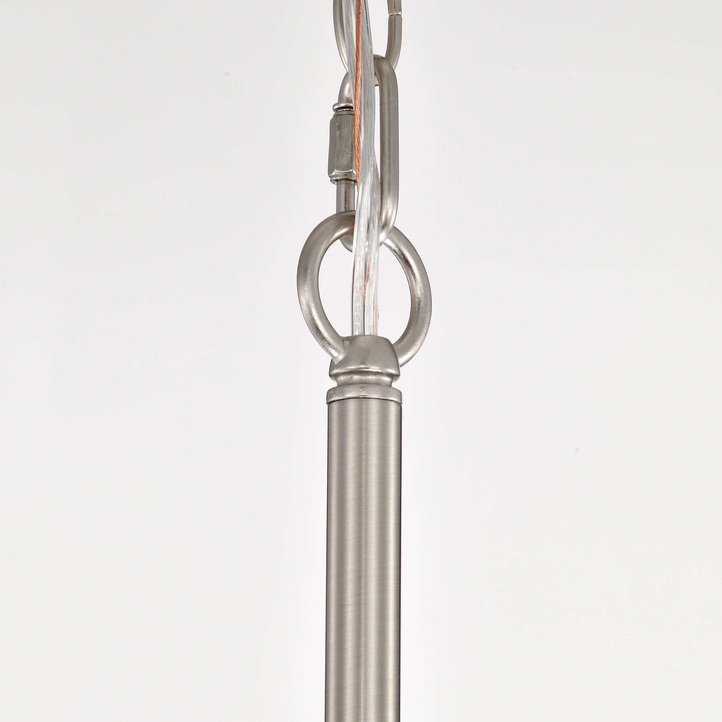 Luminaire Anita à abat-jour tambour avec prismes en verre transparent