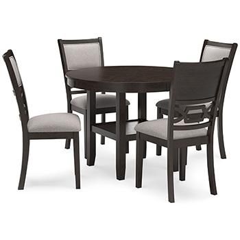 Table à manger Langwest et 4 chaises (ensemble de 5)