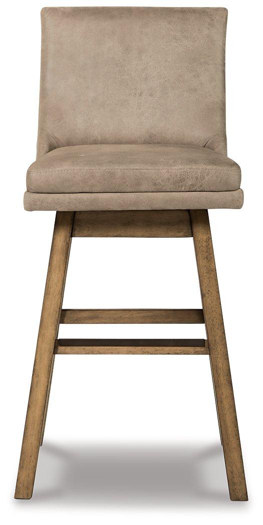 Tabouret de bar Tallenger à hauteur de bar.