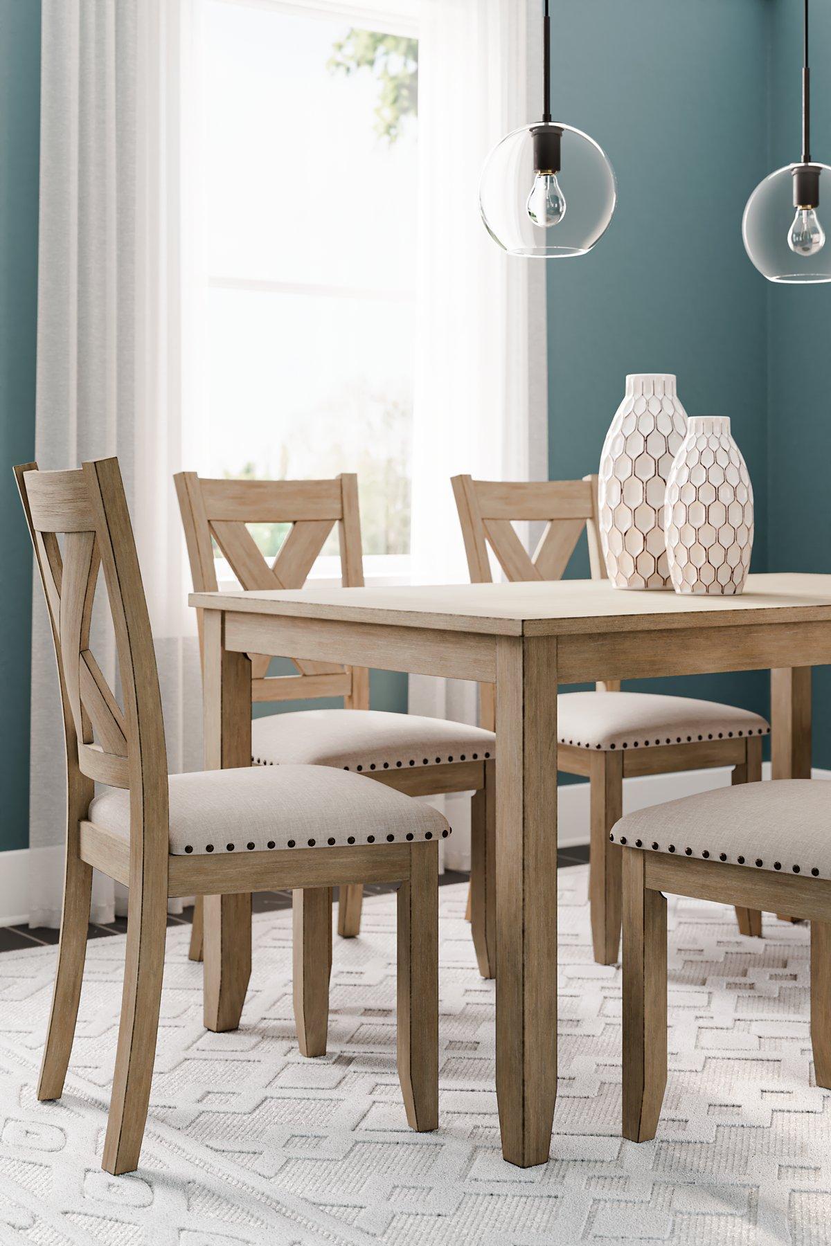 Table à manger et chaises Sanbriar (ensemble de 7)