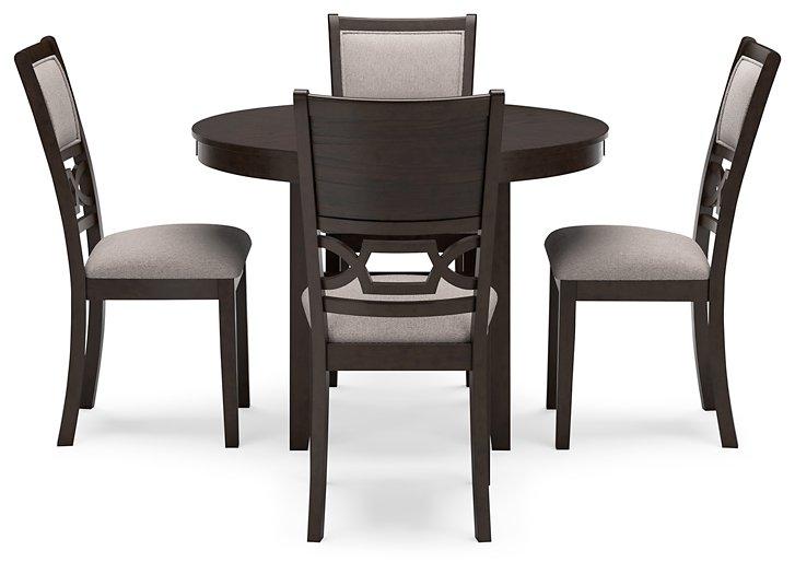 Table à manger Langwest et 4 chaises (ensemble de 5)