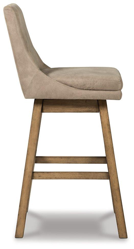 Tabouret de bar Tallenger à hauteur de bar.