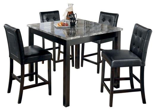 Table de salle à manger et tabourets de bar de hauteur comptoir Maysville (ensemble de 5)