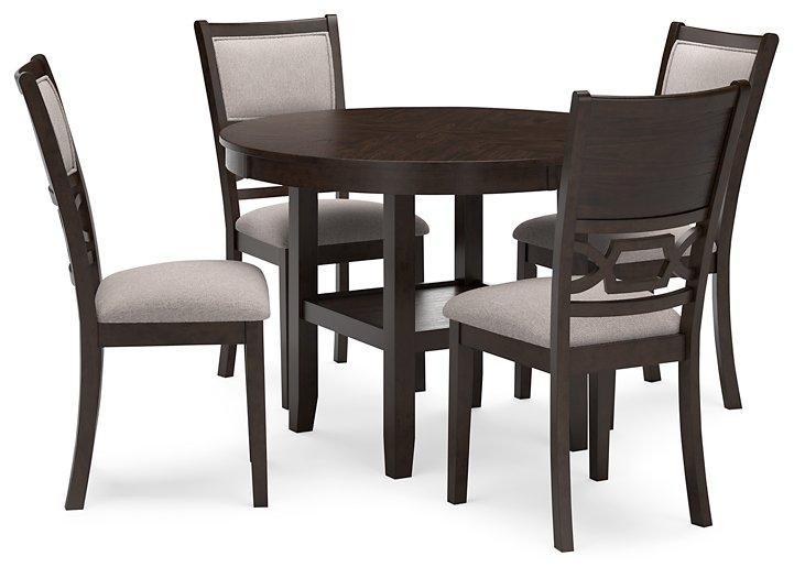 Table à manger Langwest et 4 chaises (ensemble de 5)