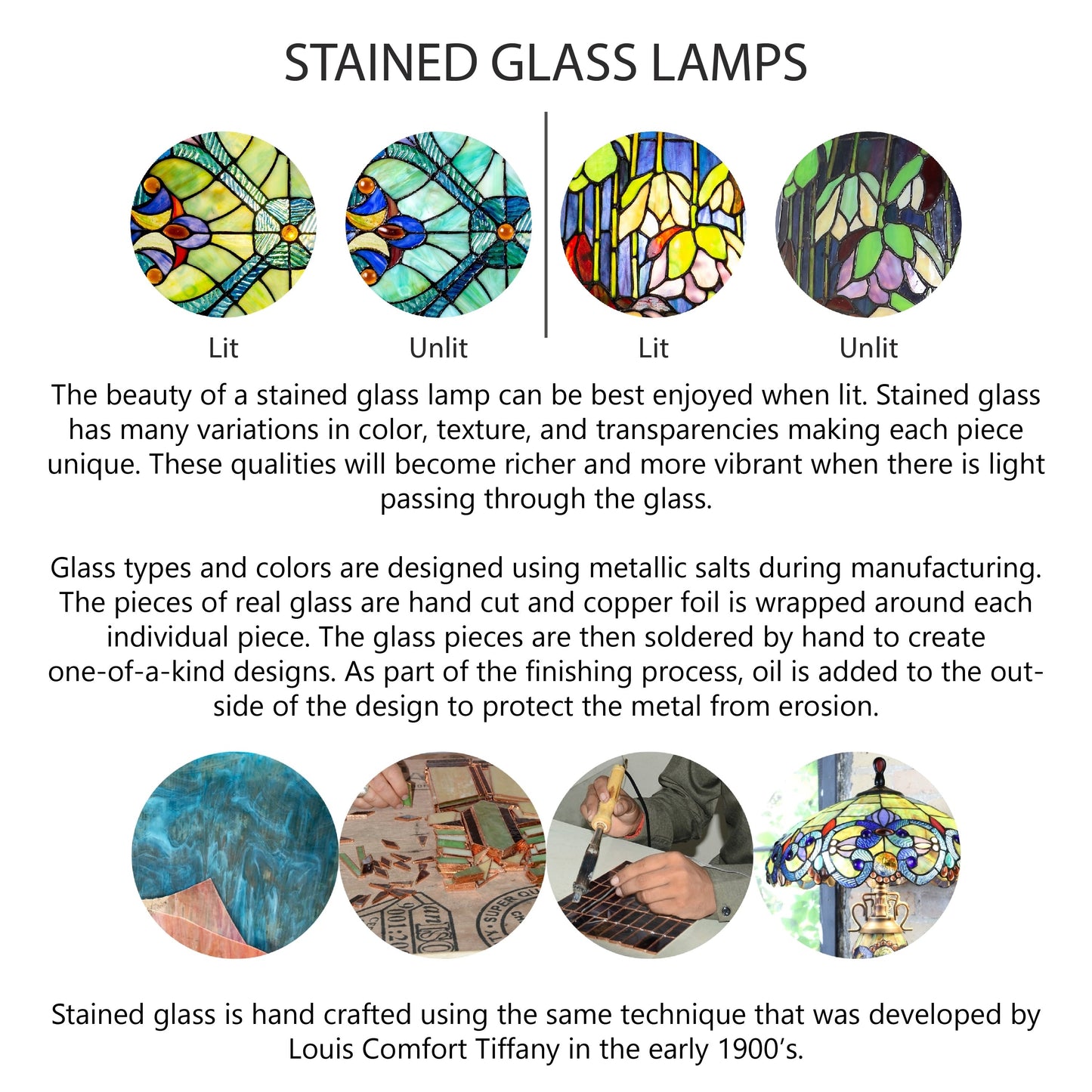 Ventilateur de plafond Astrid River of Goods à 3 lumières, 52 pouces, bronze huilé multicolore et verre teinté - 52 x 52 x 14,75/19,75