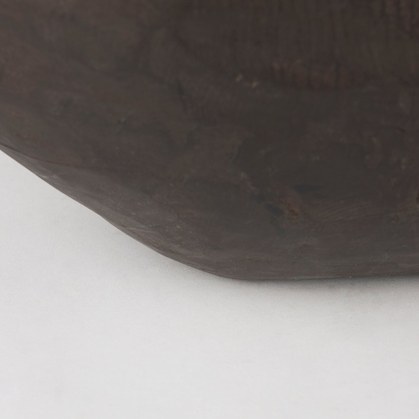 Bol rectangulaire extra large en bois recyclé noir-brun Athena - 26,0L x 10,0l x 7,0H