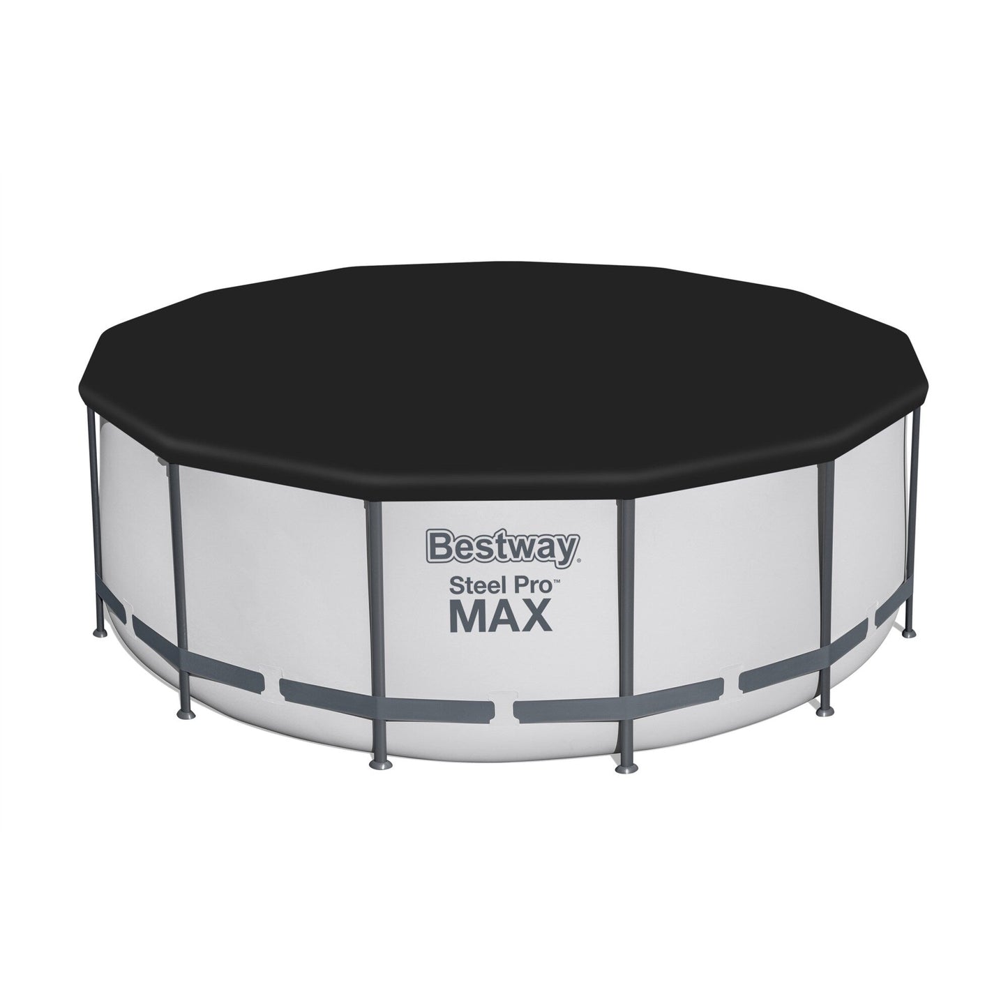 Piscine hors sol Bestway Steel Pro MAX ronde avec pompe et couverture