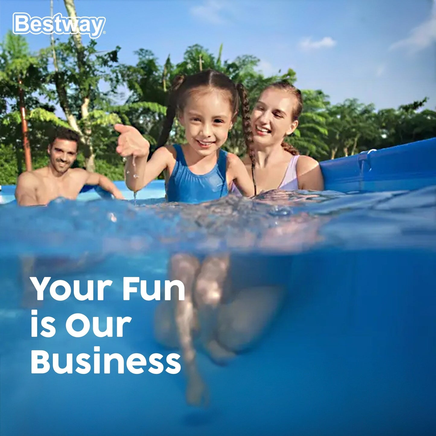 Piscine hors sol Bestway Steel Pro MAX ronde avec pompe et couverture