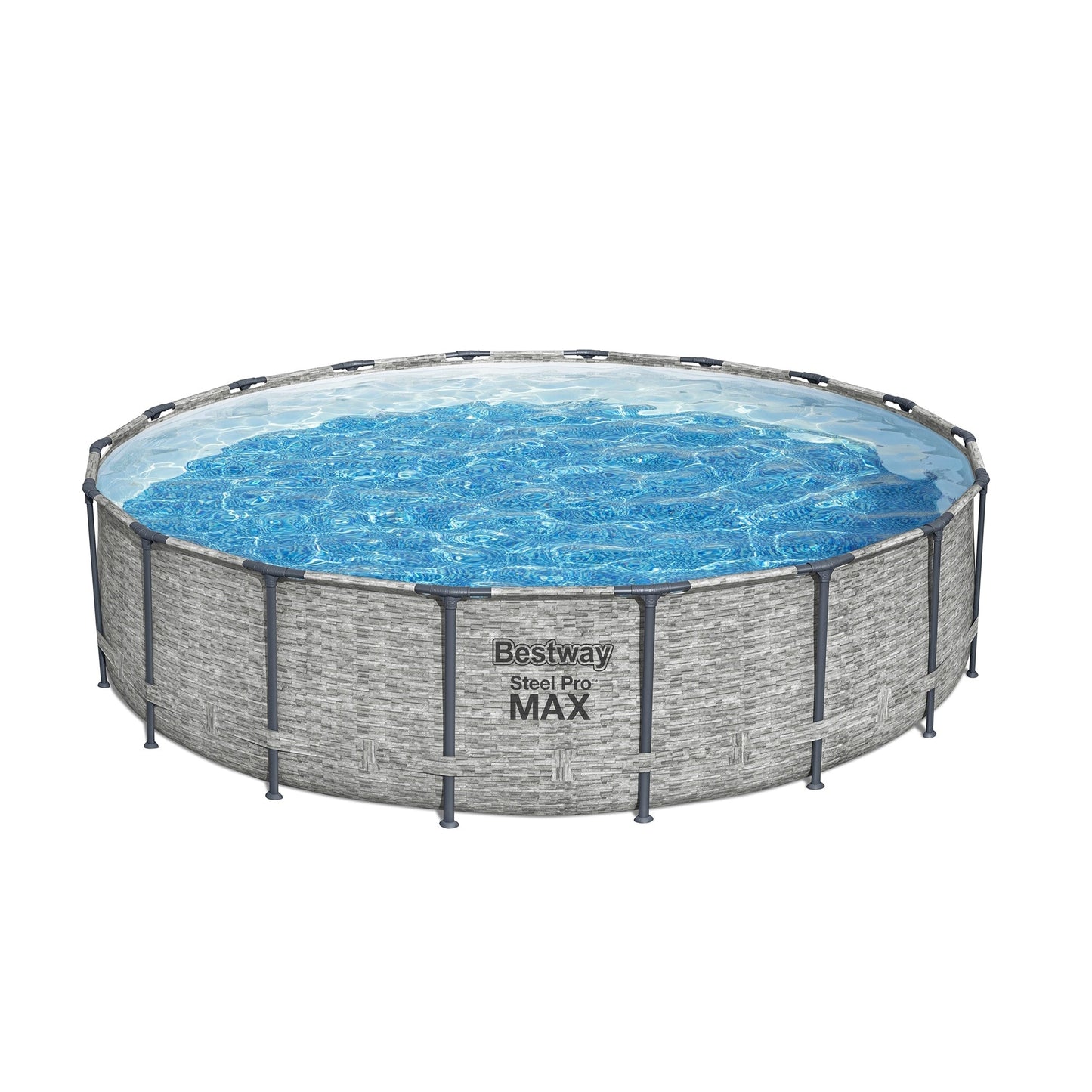 Piscine hors sol Bestway Steel Pro MAX ronde avec pompe et couverture