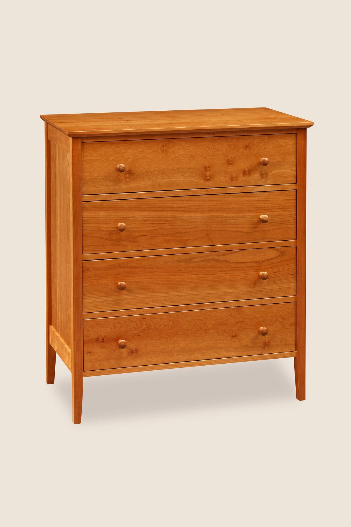 Commode à quatre tiroirs Shaker - Cerisier
