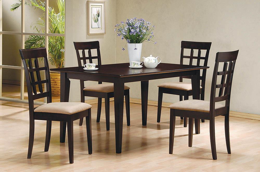 Chaises de bar Gabriel à dossier en treillis, couleur cappuccino et beige (lot de 2)