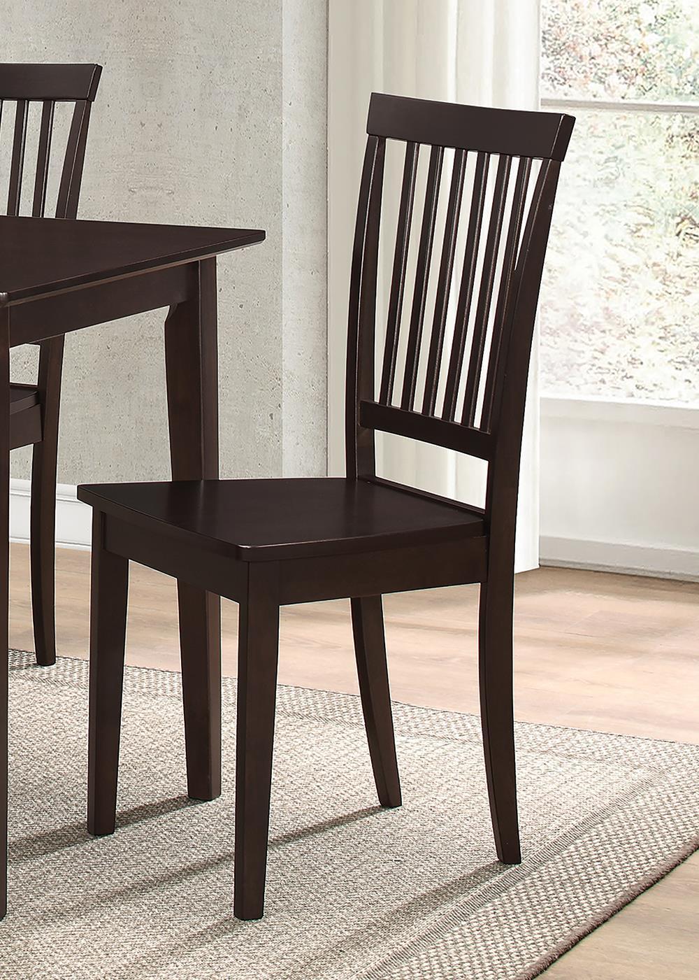 Ensemble de table à manger rectangulaire 5 pièces Gomez, couleur cappuccino