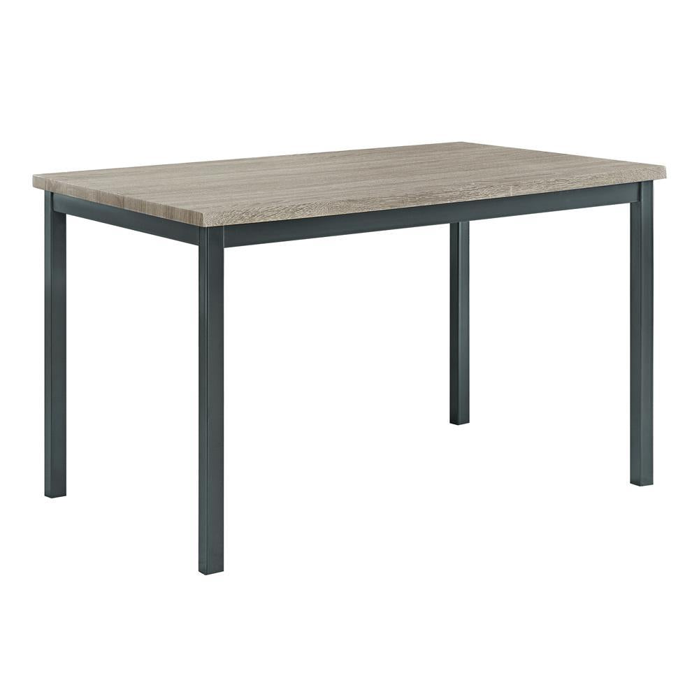 Table à manger rectangulaire Garza, noire