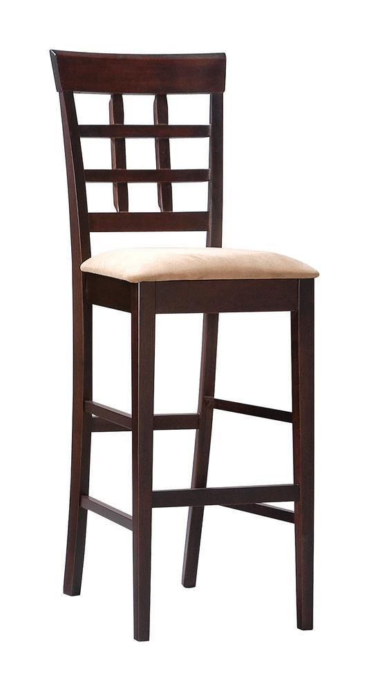 Tabourets de bar rembourrés Gabriel, couleur cappuccino et beige (lot de 2)