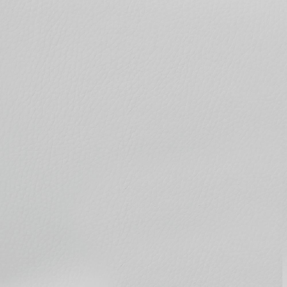 Tabourets de bar réglables et rembourrés Bianca, blanc et chrome (lot de 2)