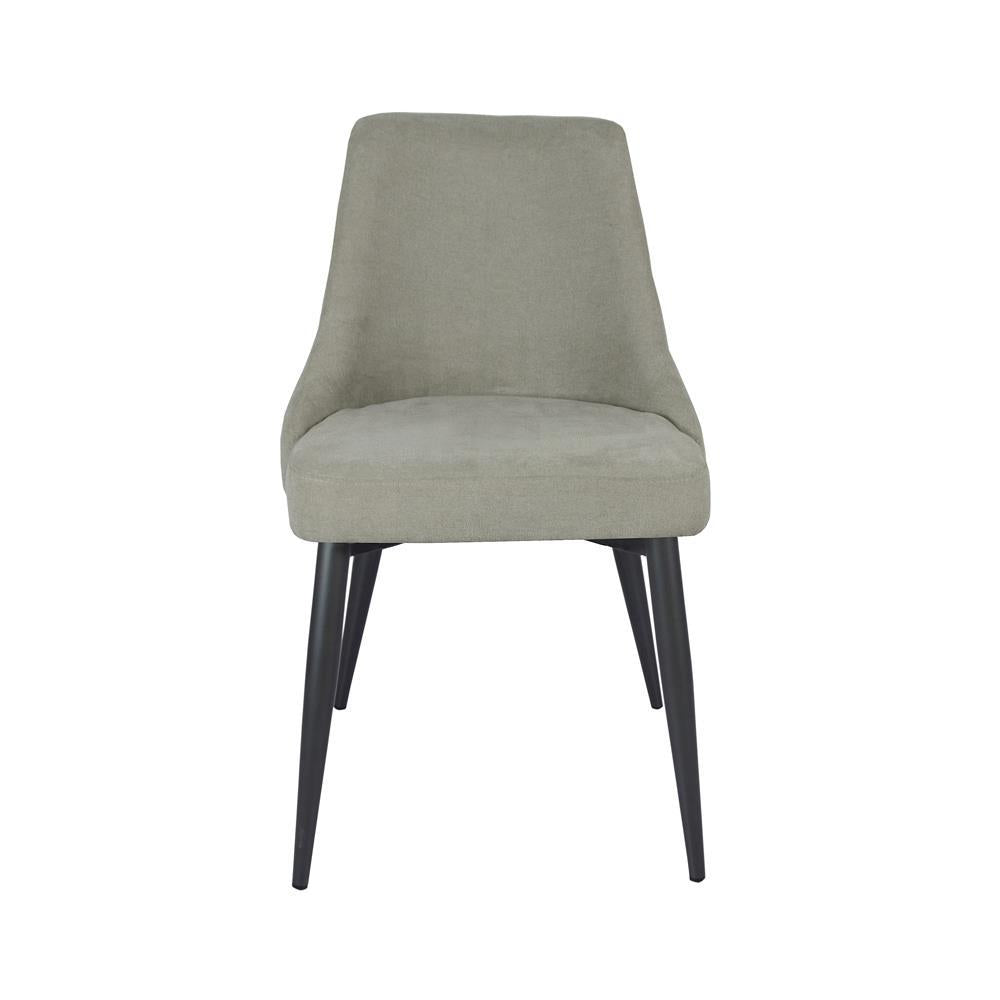 Chaises de salle à manger rembourrées Cosmo avec dossier incurvé (lot de 2)