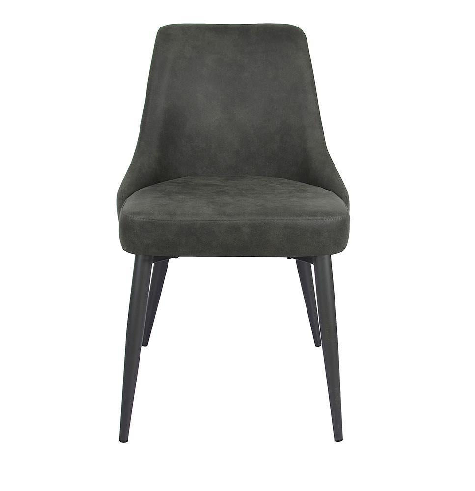 Chaises de salle à manger rembourrées Cosmo avec dossier incurvé (lot de 2)