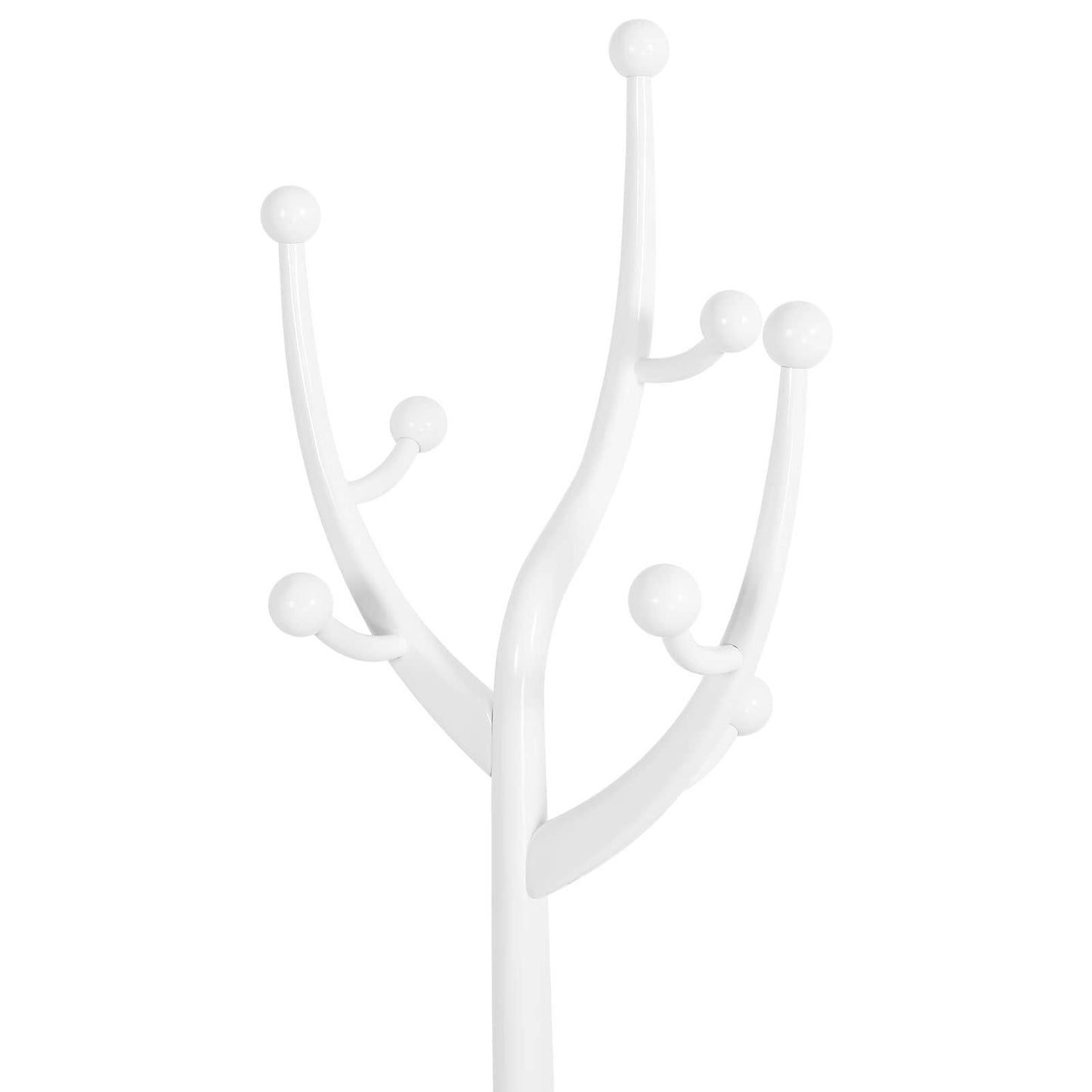 Porte-manteau sur pied en bois de caoutchouc imitation branche d'arbre avec 8 crochets - 62,2 cm L x 179,5 cm H